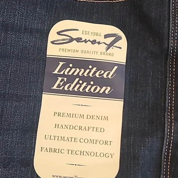 Seven7  Dark Wash Jeans size 16 Limited Edition Slimaker - Picture 2 of 11